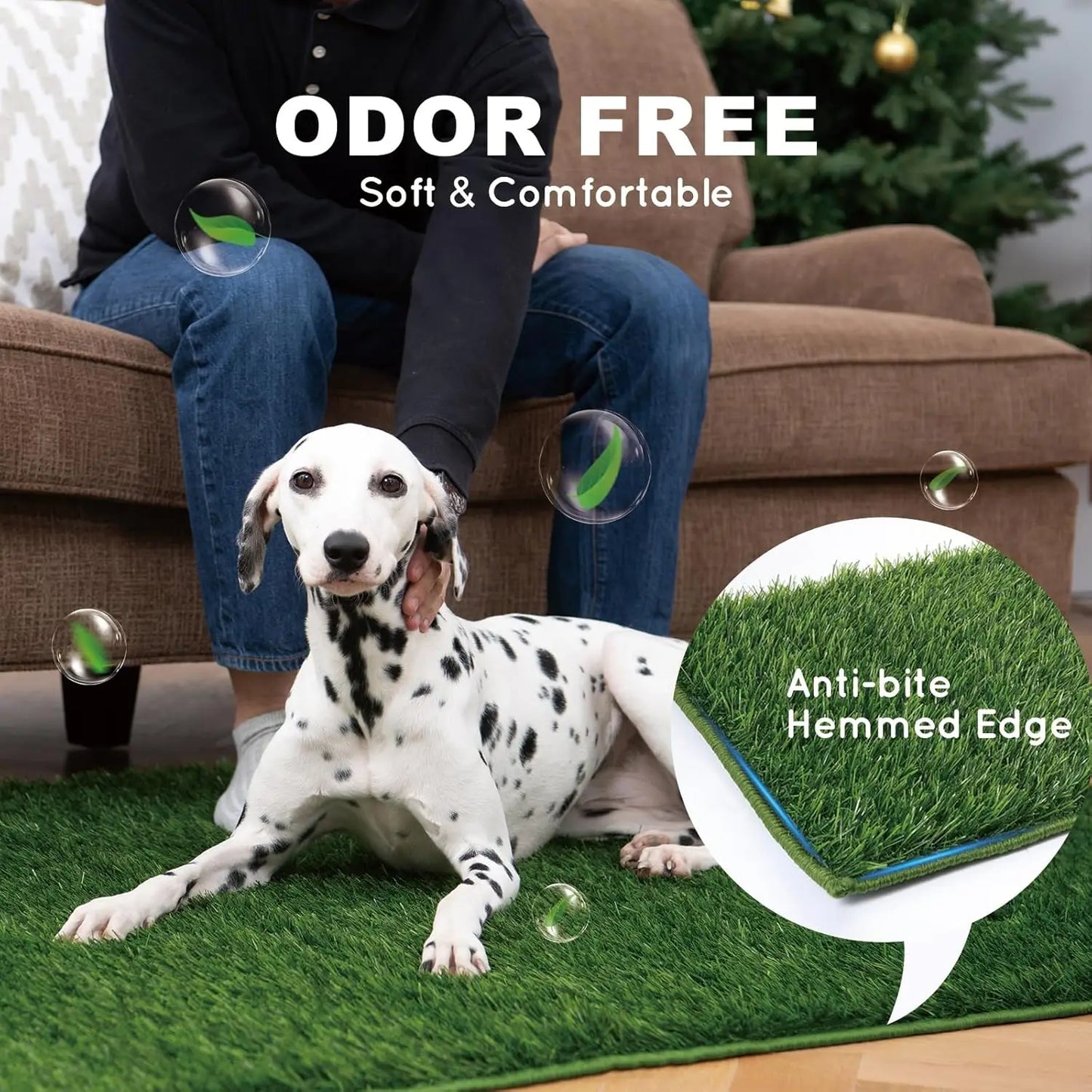 Large Dog Grass Pad With Tray Artificial Grass Pee Pad Indoor Potty Training