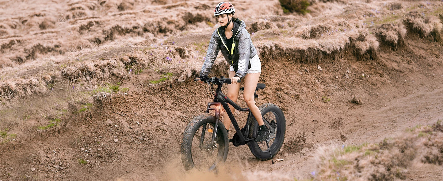 Ecarpat 26 Inch Fat Tire Mountain Bike With 21 Speed Steel Frame Disc Brake