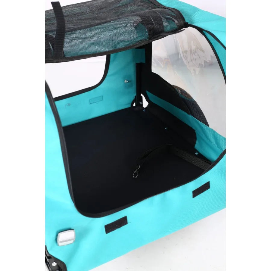 Light Green Foldable Pet Jogger Stroller Dog Carrier