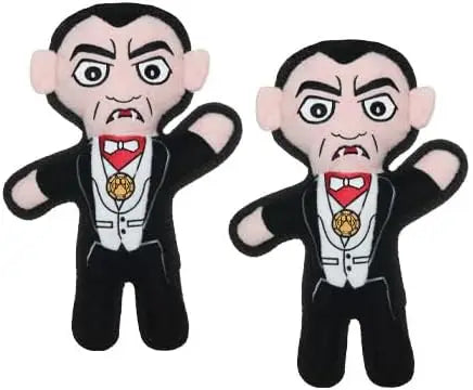 Tuffy World Tuffest Soft Dog Toy Dracula Halloween Squeakers Durable Layers