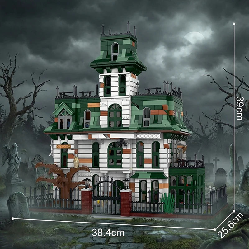 Addams Spooky Manor Building Blocks Nightmare Castle Model Toy for Adults