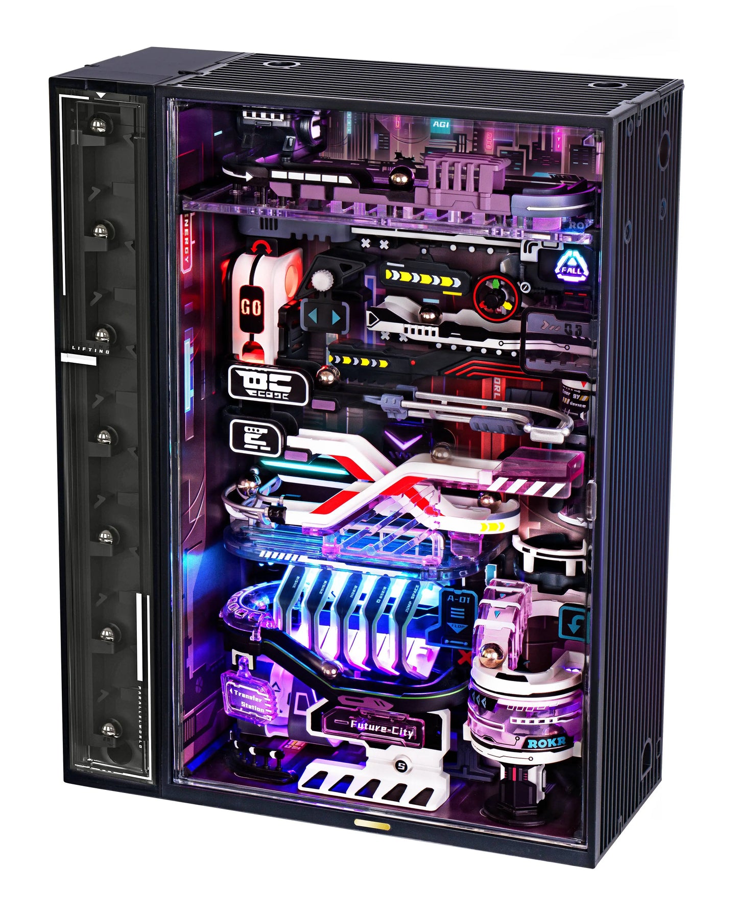 Robotime Rokr The Last City Marble Run 3D Puzzle Model Cyberpunk Gift