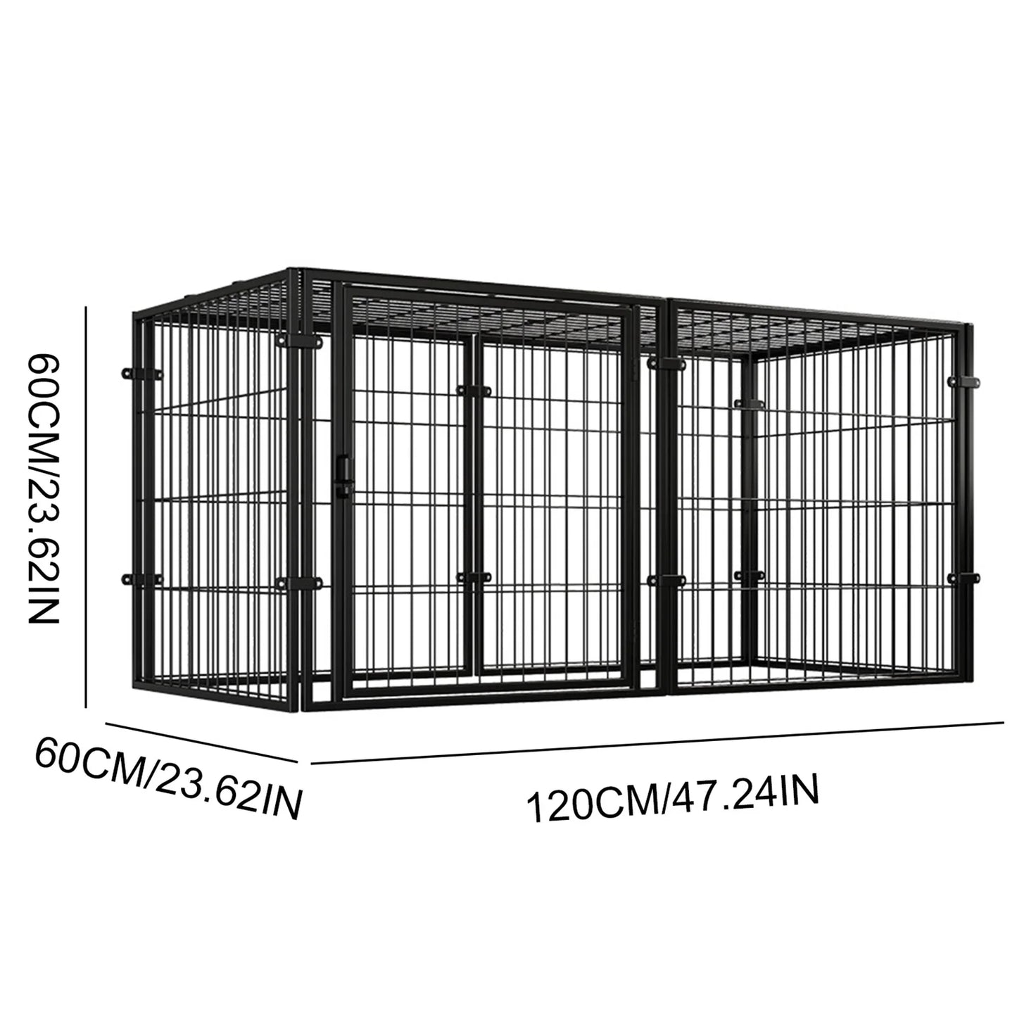 47 Inch Portable Pet Playpen 4 Panel Iron Wire Kennel For Dogs And Cats Outdoor