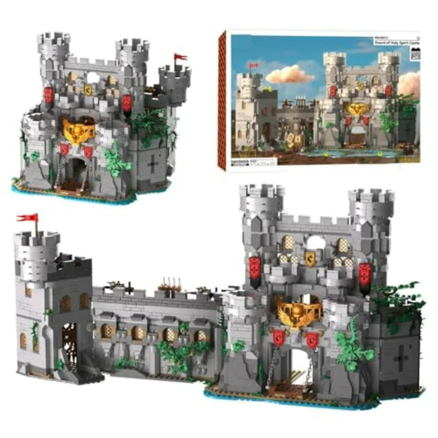 Medieval Knight Castle Building Set 2554 Pieces Tower Modular Architecture