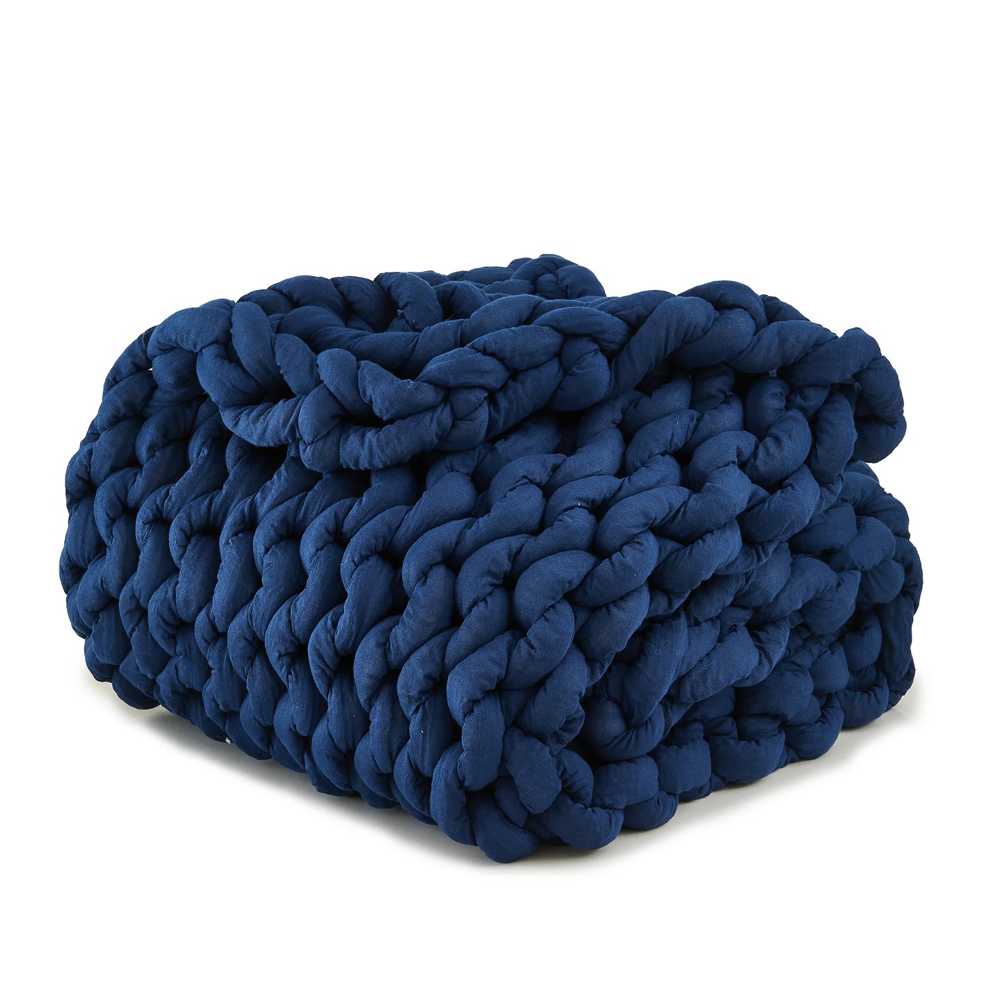Simple Opulence Handmade Chunky Knit Weighted Blanket for Adults Cooling Heavy Cable Knitted Throw Blanket Home Decor for Sofa