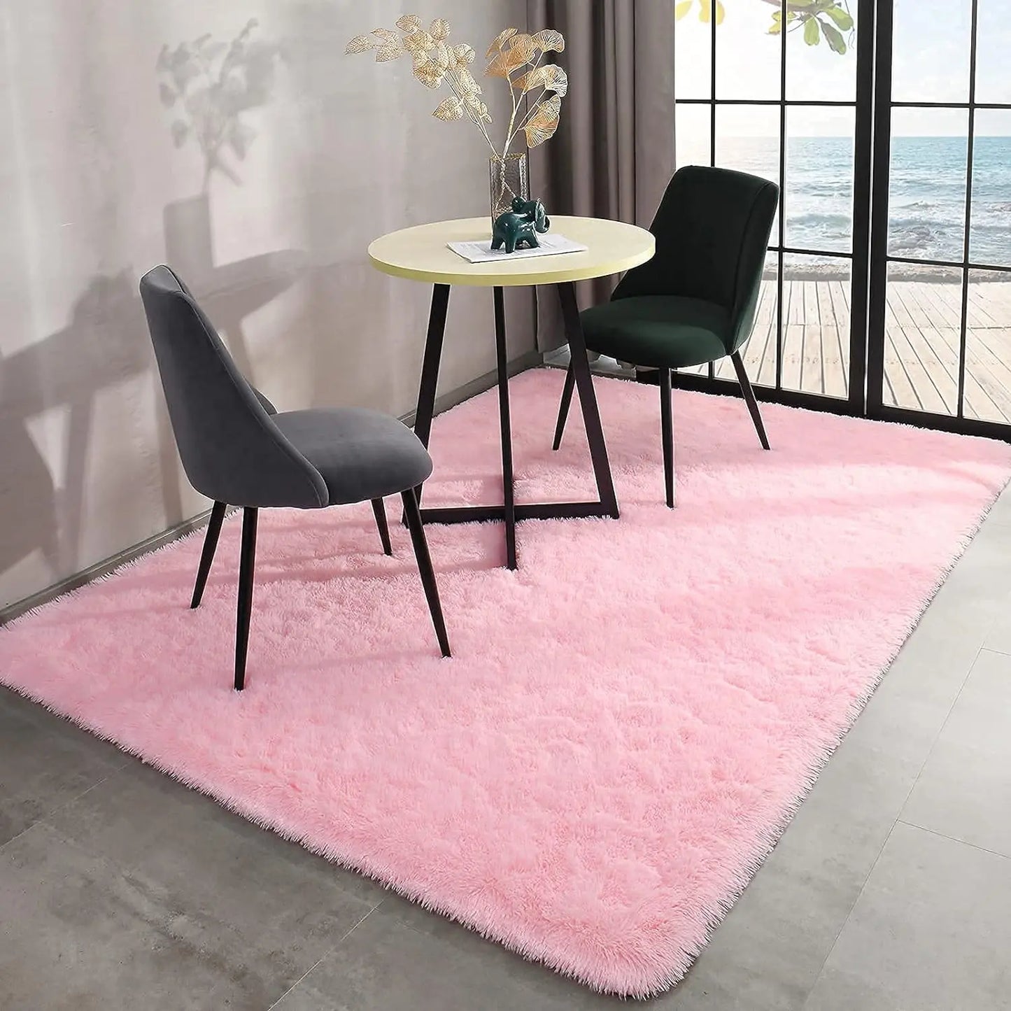 Fluffy Rugs for Bedroom Fuzzy Area Rugs for Living Room Soft Kids Carpet Non Slip for Hardwood Floors Room Decor