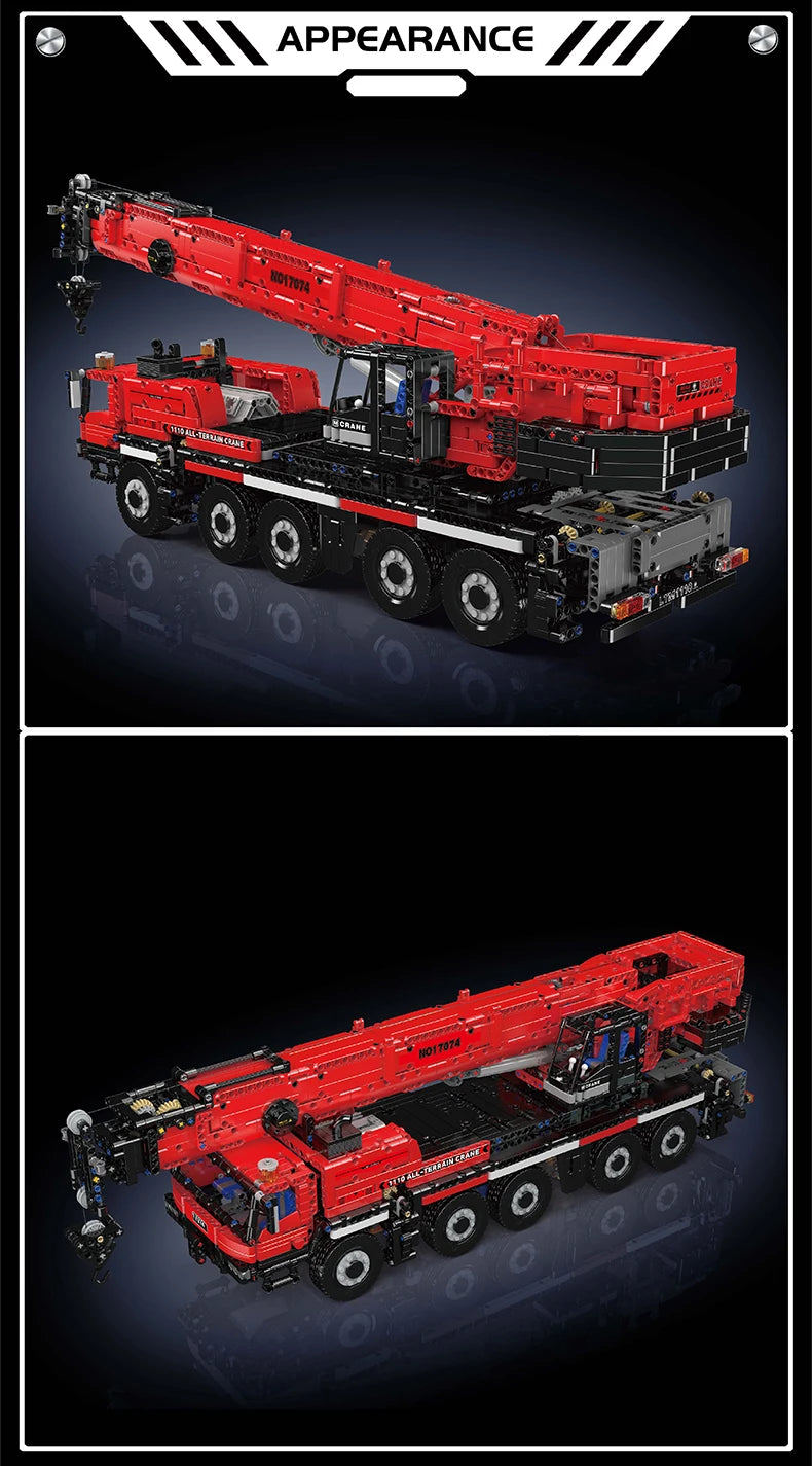 Mould King 17073 17074 LTM 1110 RC Crane Lego Compatible Building Block Set
