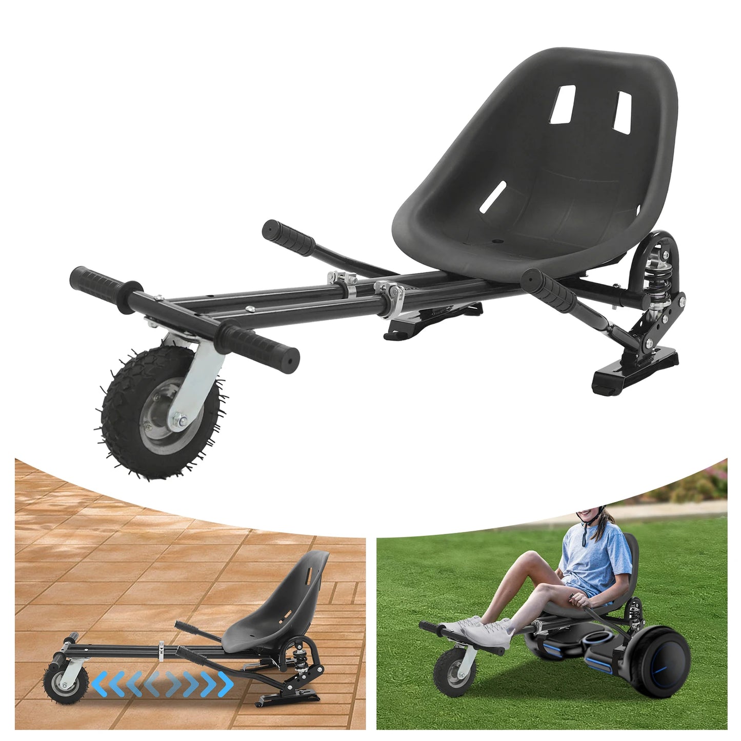 Adjustable Hoverboard Seat Attachment For Balancing Scooter