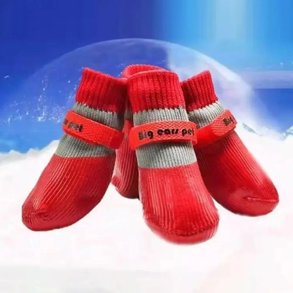Waterproof Winter Dog Shoes Warm Soft Sole Anti Slip Paw Protectors Chihuahua