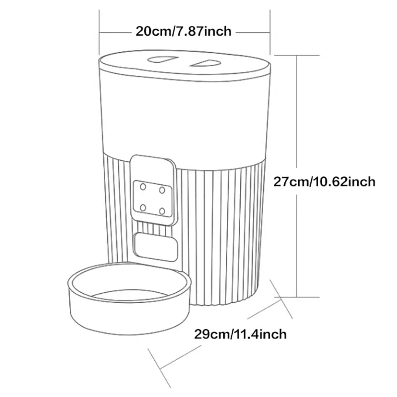 Papifeed Cat Automatic Feeder WiFi Remote Dispenser