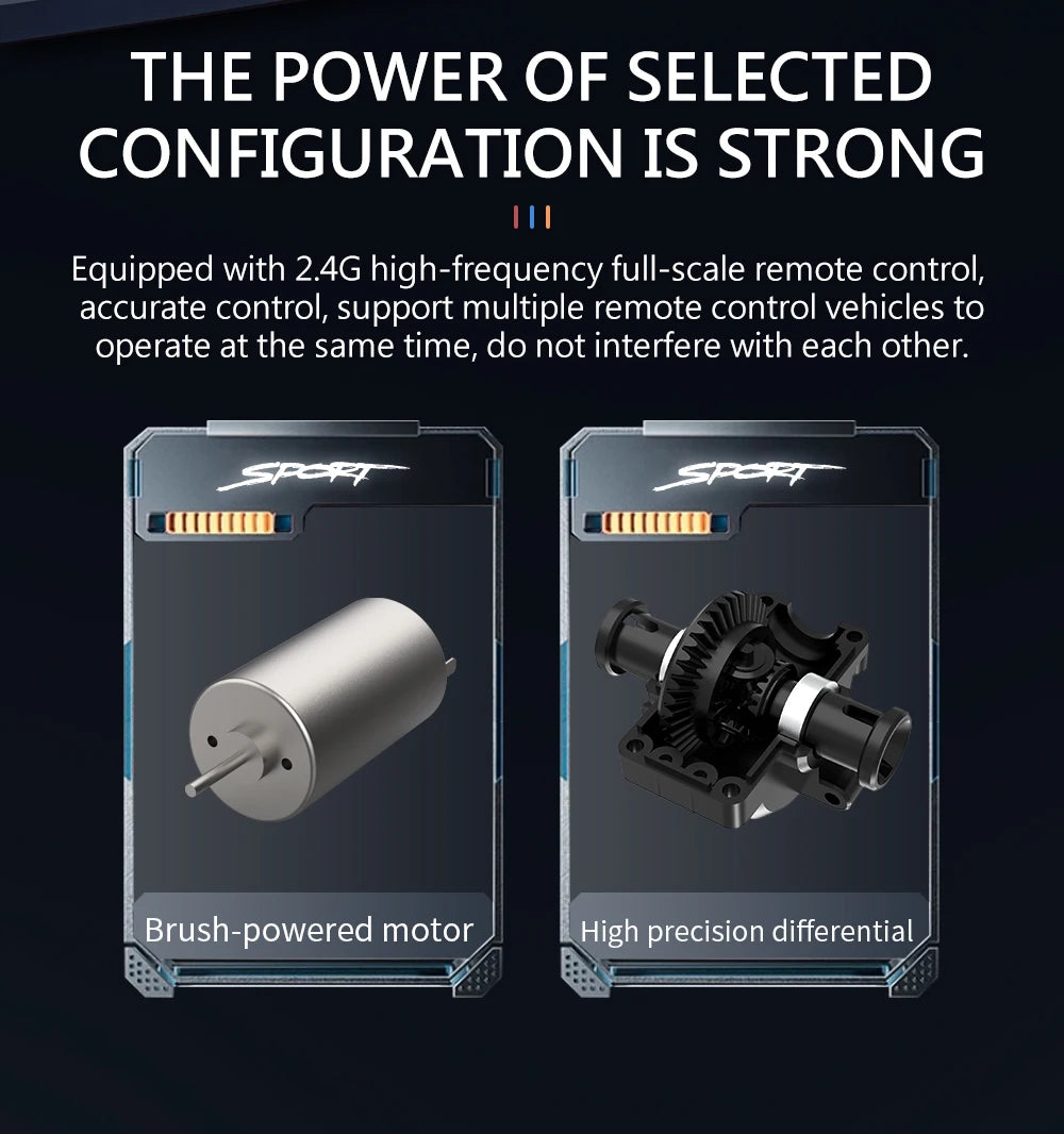 KF15 RC Car 1:16 Scale High Speed 40kmh Off Road Drift 2.4G Remote