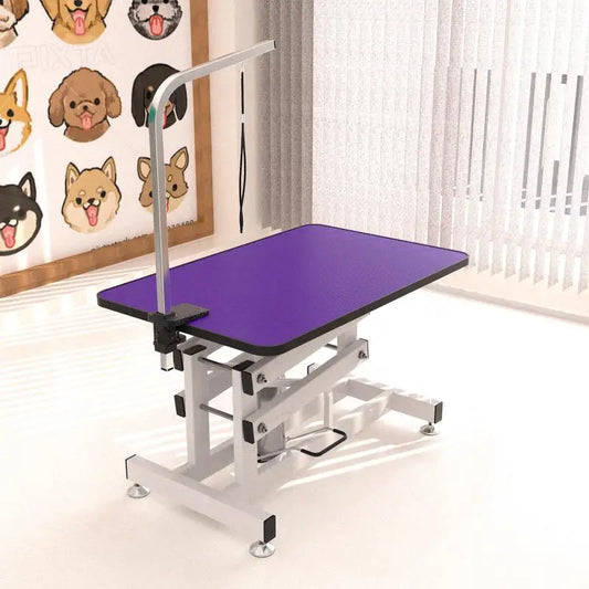 42.5 Inch Hydraulic Dog Grooming Table Non Slip Surface And Adjustable Height