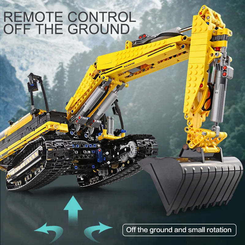 Mould King 13112 Motorized Excavator Building Block With Remote Control