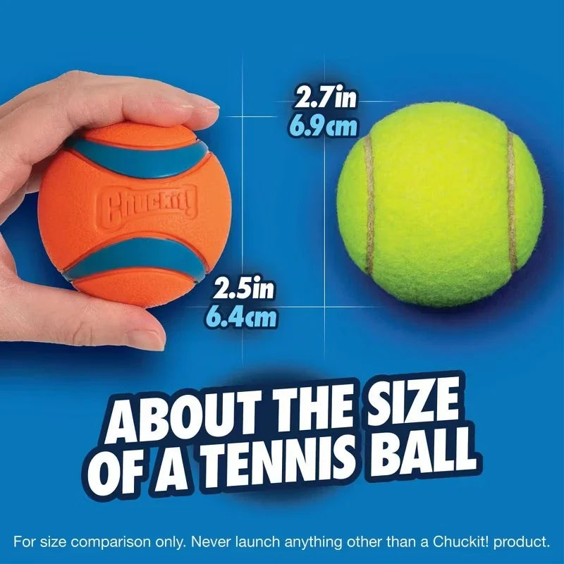 High Bounce Rubber Dog Ball 2 Pack for Fetch Water Toys