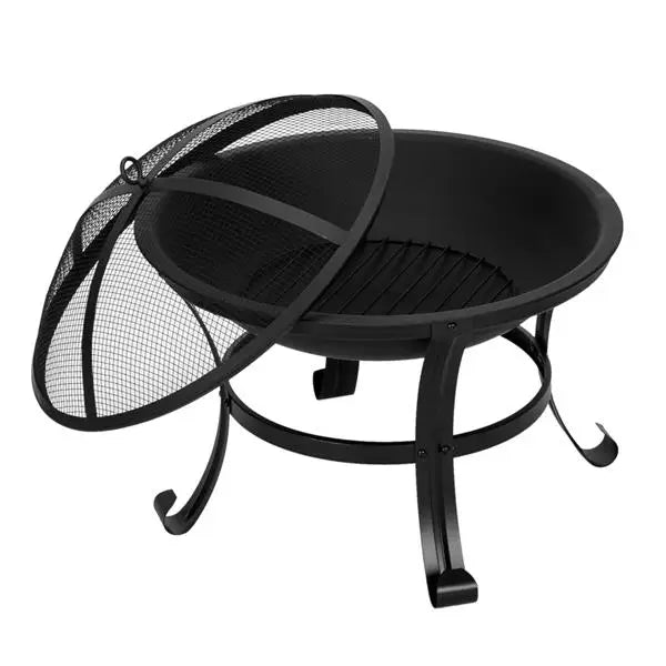 22 Inch Iron Brazier Fire Pit For Backyard Poolside