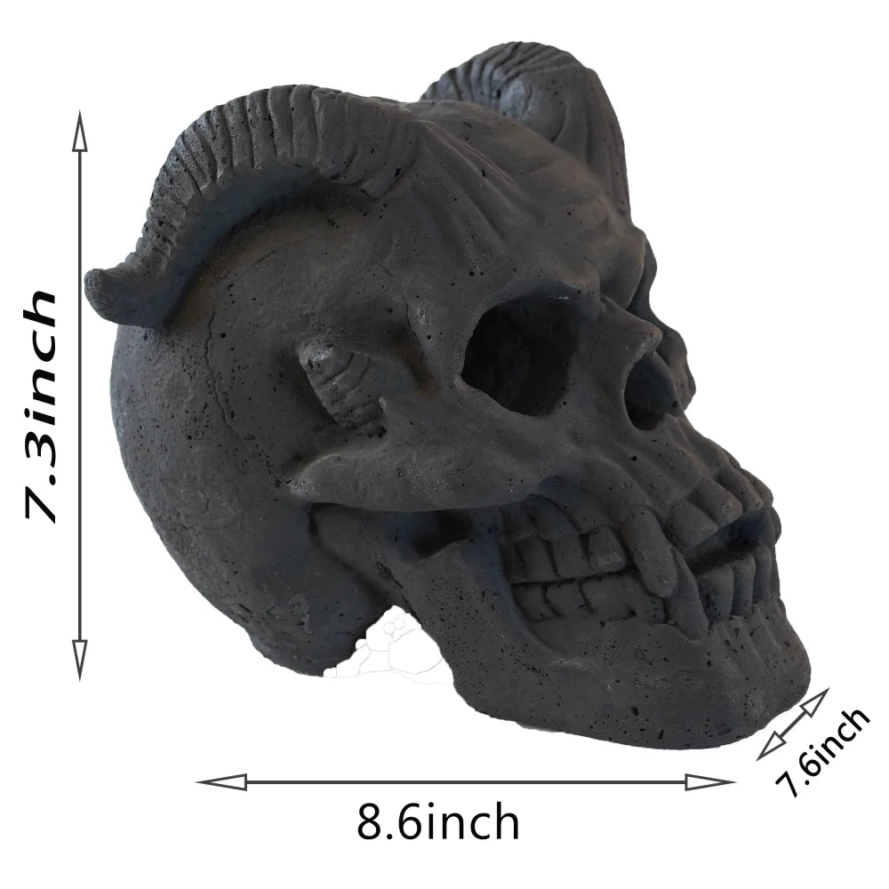 Refractory Fireproof Imitated Human Skulls Gas Log