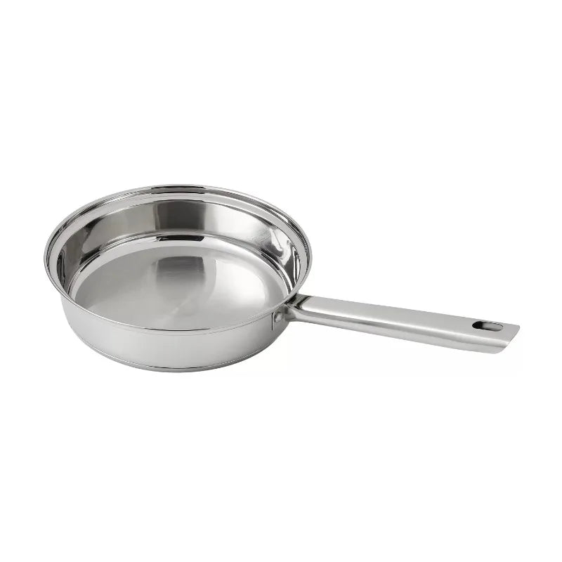 10 Piece Stainless Steel Cookware Set Pots and Pans Kitchen Cooking Set with Stay Cool Handles Dishwasher Safe Silver