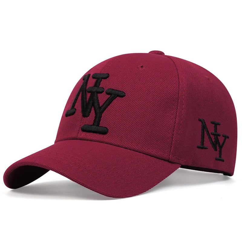 Unisex Letter Embroidery Baseball Cap Adjustable Sun Protection Leisure Hat