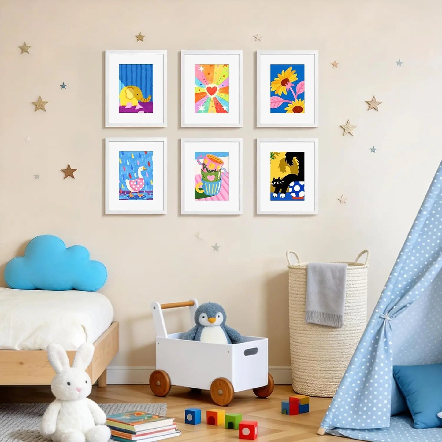 Set Of 6 White 8x10 Picture Frames With Mat For 5x7 Photos Durable And Versatile