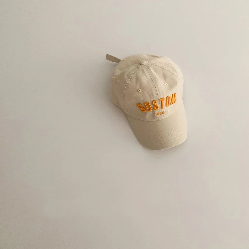 Kids Four Seasons Baseball Cap Embroidered Letters Unisex Duckbill Hat
