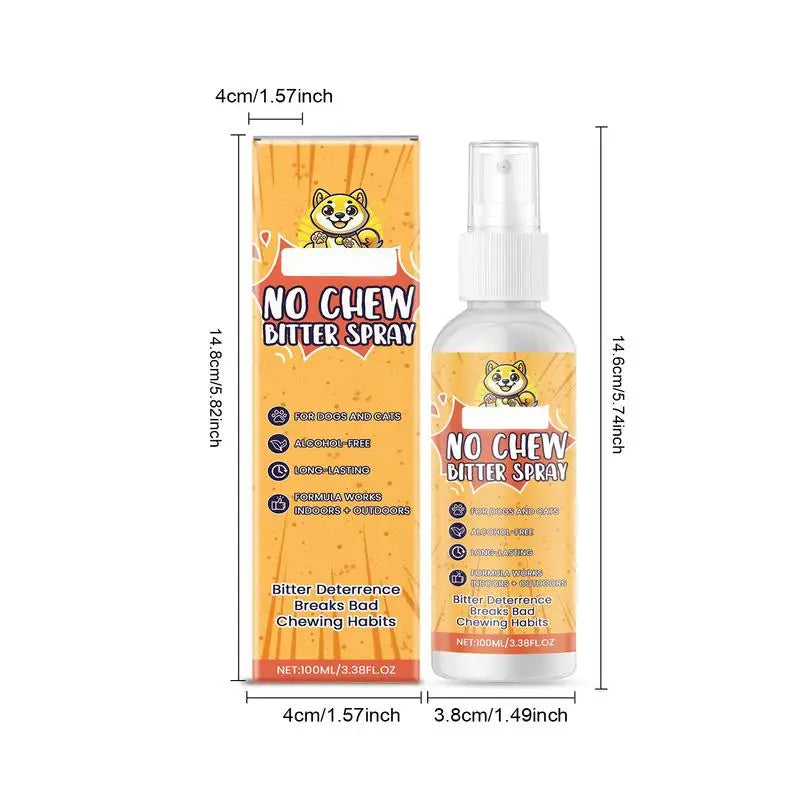 Anti Chew Spray For Dogs And Cats Stop Barking Licking Bitter Training Spray