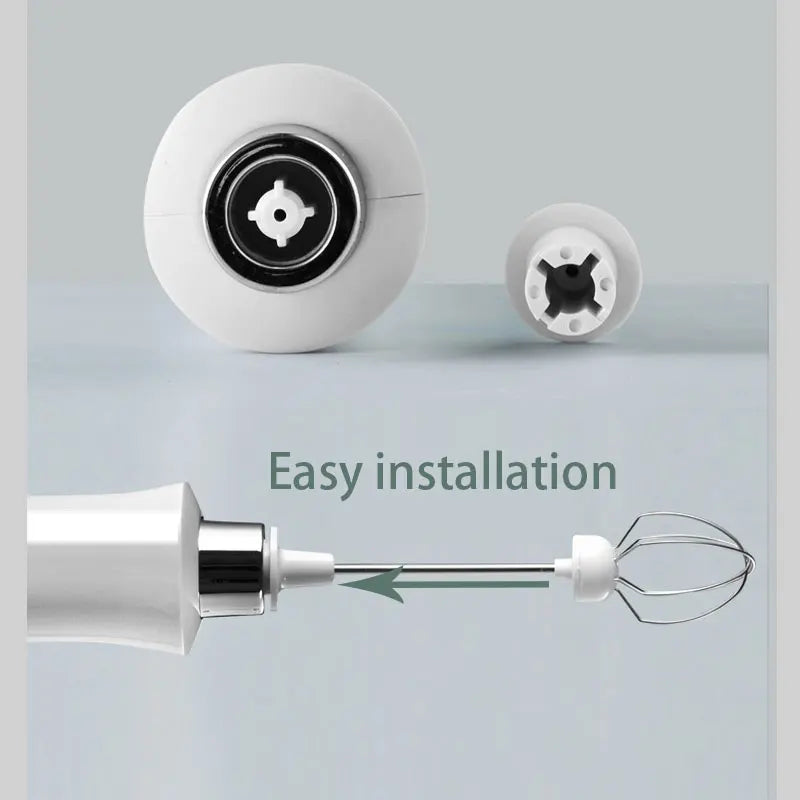 3 In 1 Wireless Handheld Electric Milk Foam Machine Mini Frother Maker Cappuccino Coffee Whisk Mixer Foamer