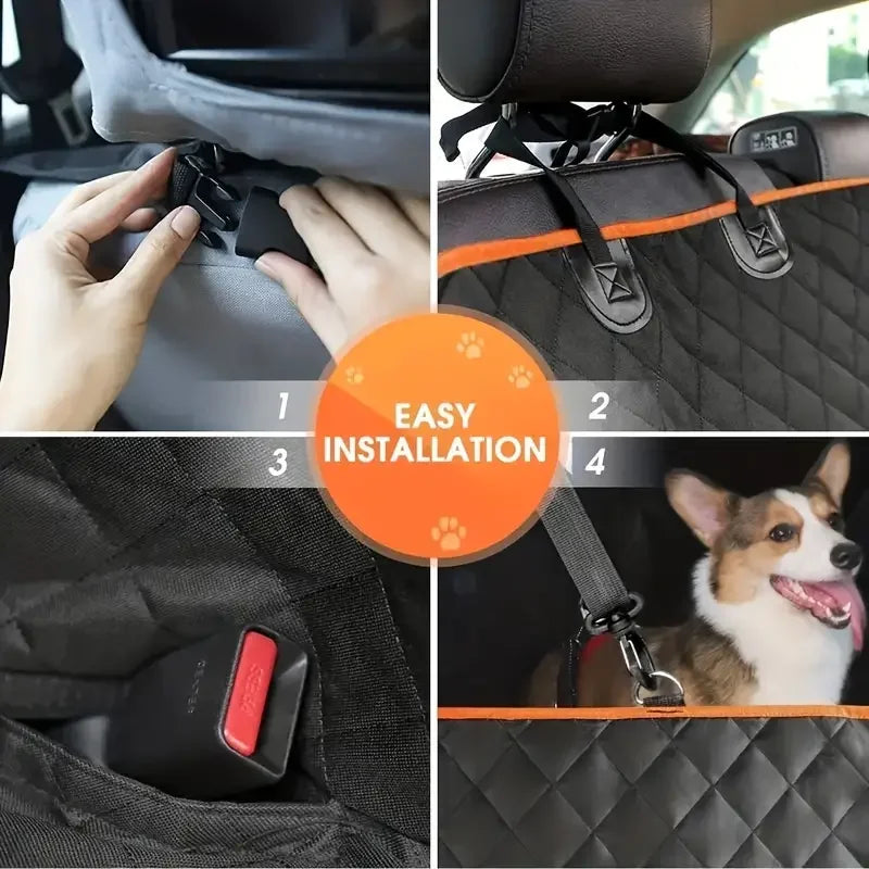 Dog Car Seat Cover Hammock Waterproof Non Slip Durable Travel For Cars Trucks