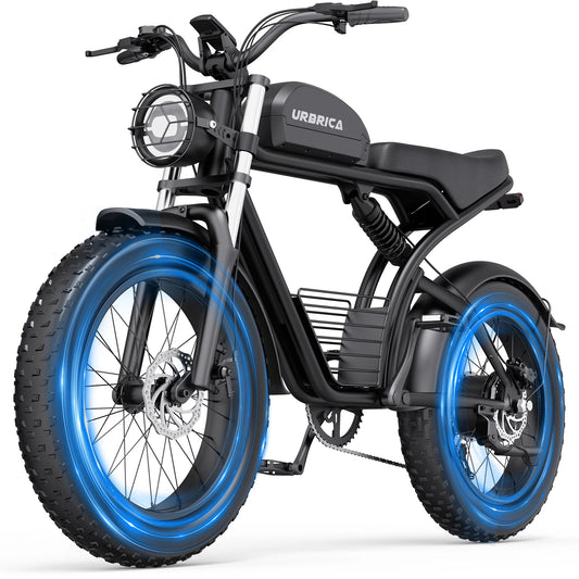Electric Bike for Adults 3000W 1500W 32MPH 48V 23AH Max 75 Miles Electric Motorcycle 20 Inch Fat Tire Dirt Bike Shimano 7 Speed EBike