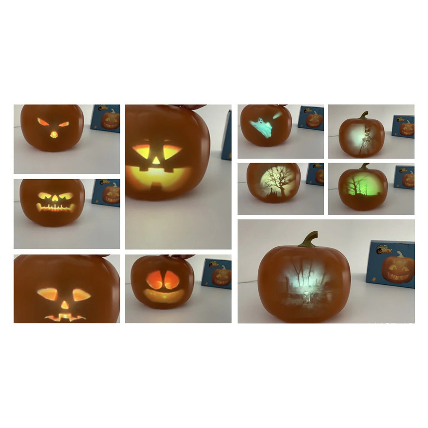 Halloween Singing Pumpkin With Built In Video Projector Speaker Animated Decor