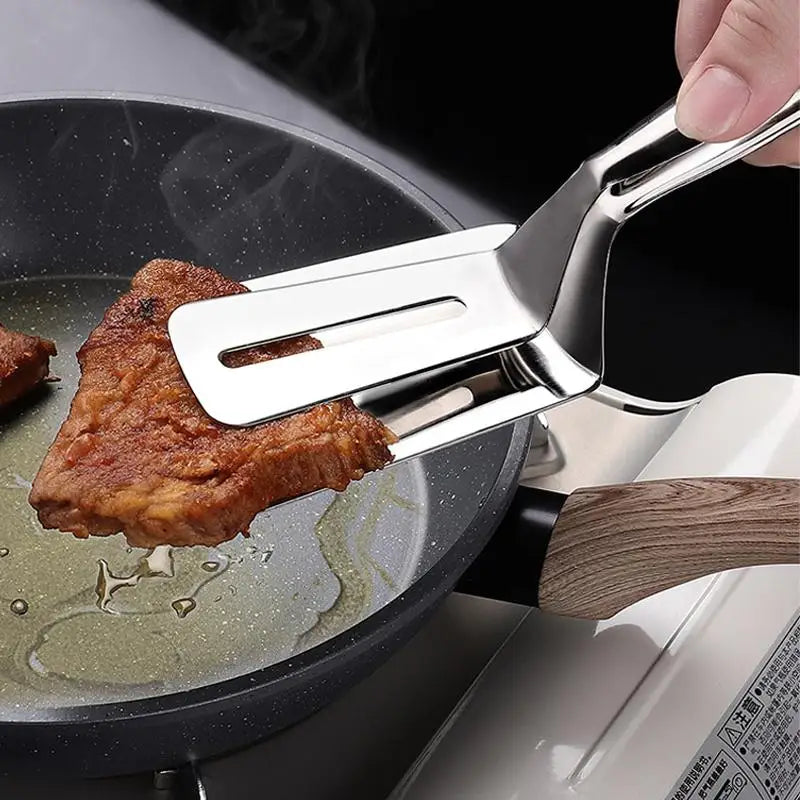 Steel Frying Shovel Clip Multifunctional Bbq Tongs Tool