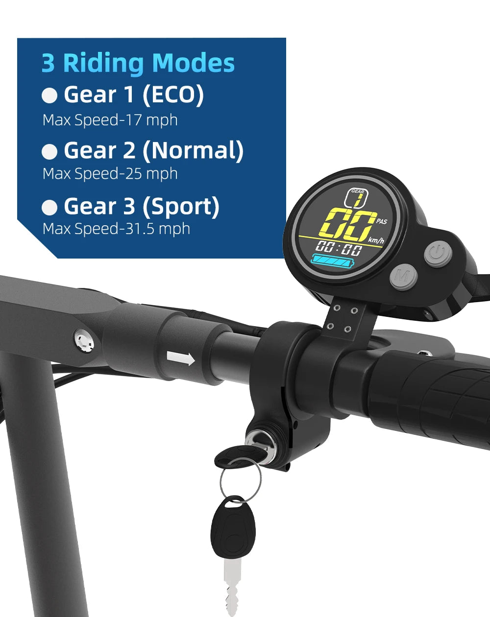 Adults Electric Scooter 2500W Foldable 10 Inch Pneumatic Tires 60 To 80km Range