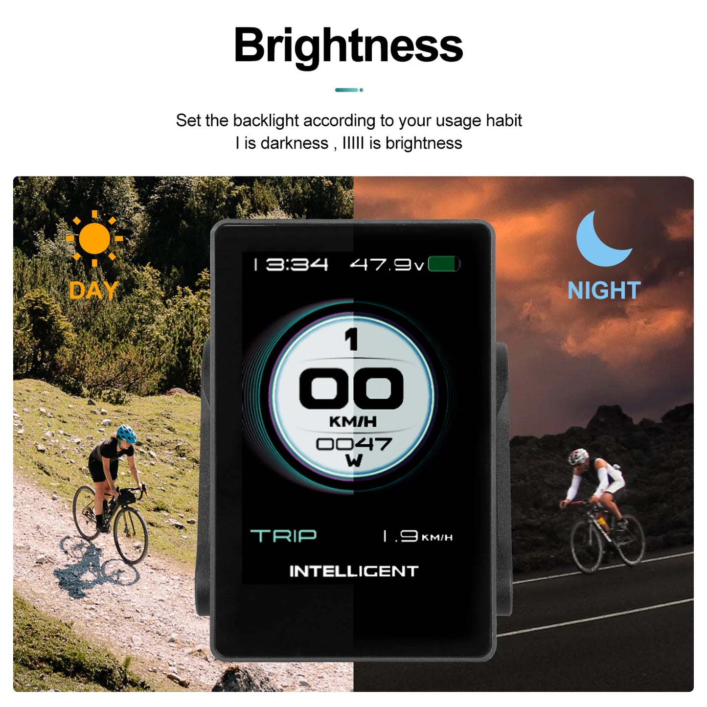 P860ML Lcd Display Ebike Computer Dual Main Interface Uart