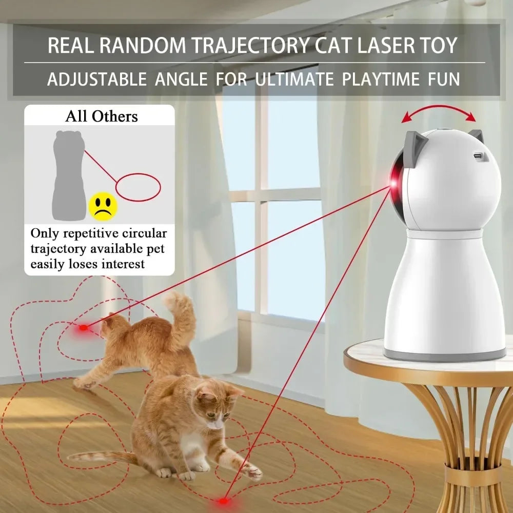 4th Gen Random Trajectory Cat Laser Toy Motion Activated