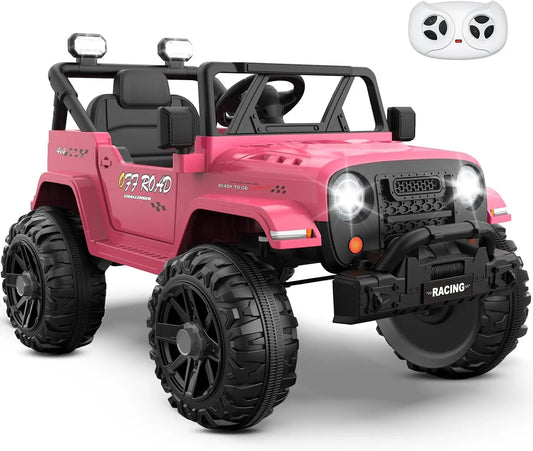 12V Ride On Truck With Remote 3 Speeds Bluetooth Music