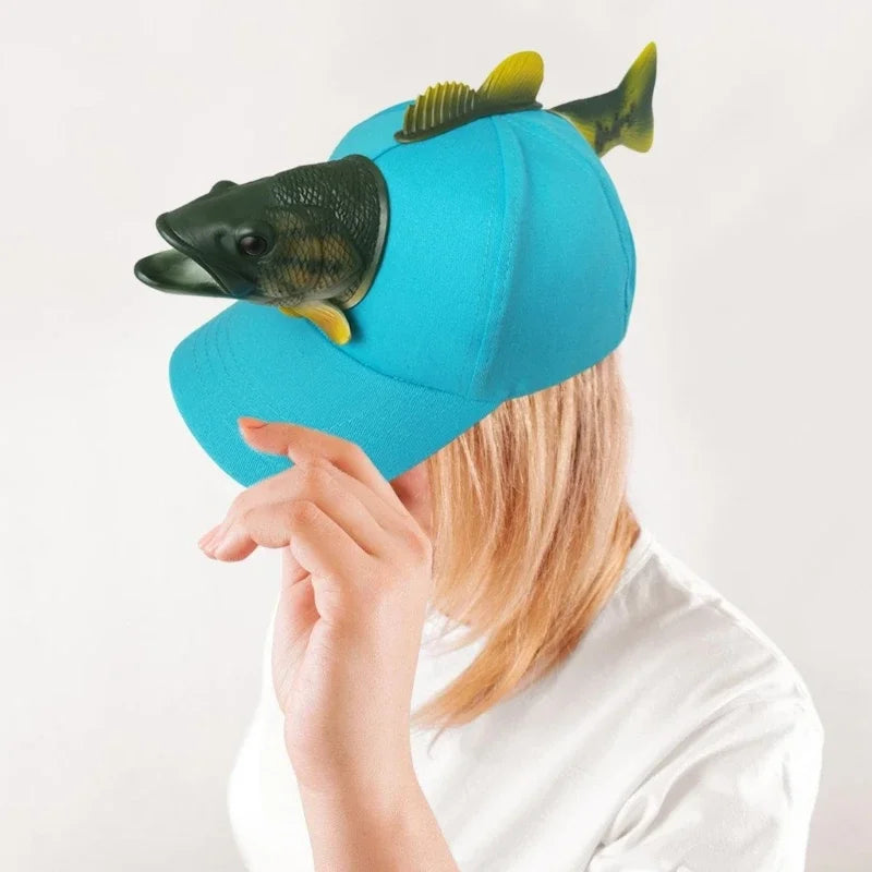 Novelty Fish Baseball Hat For Birthday Party Unisex One Size Holiday Headwear
