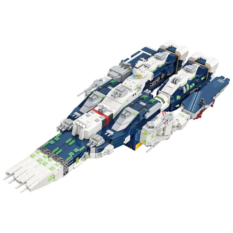 4682 PCS Fortress Ship Building Blocks Robotech Warship Mecha Model Toys