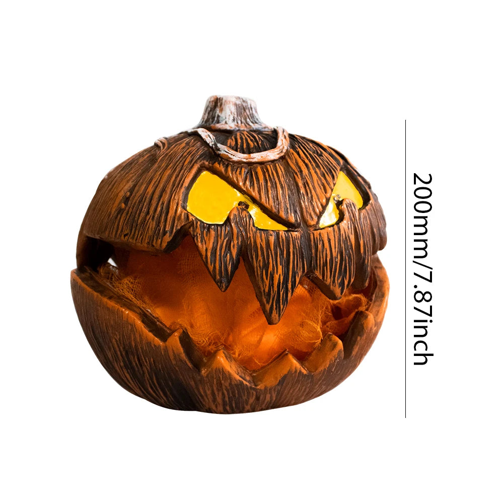 2023 New Spirit Halloween Gourdo Animatronic Pumpkin Head with Rising and Falling Action and Terrifying Sounds for Halloween Decor