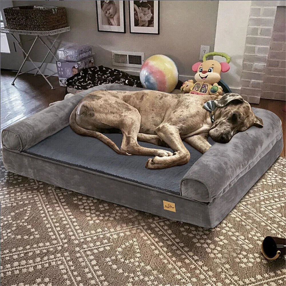 XXXL Calming Orthopedic Memory Foam Dog Bed With Waterproof Removable Cover