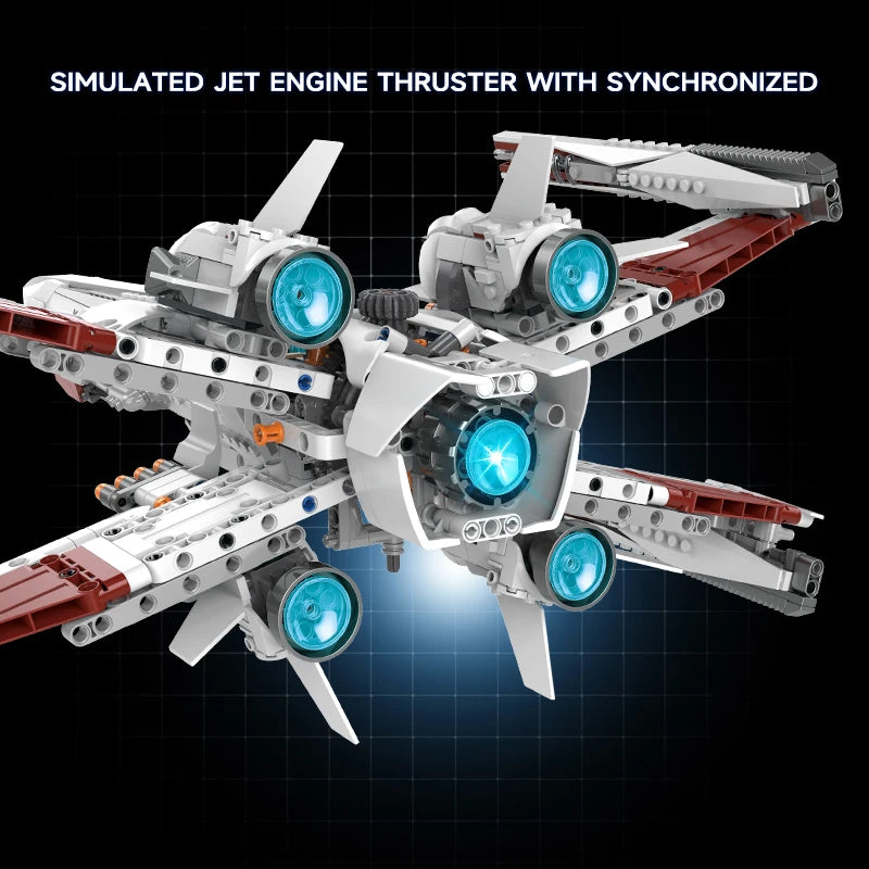 1109 Piece Stand Display Bracket Building Blocks For X Wing Space Wars Fighter