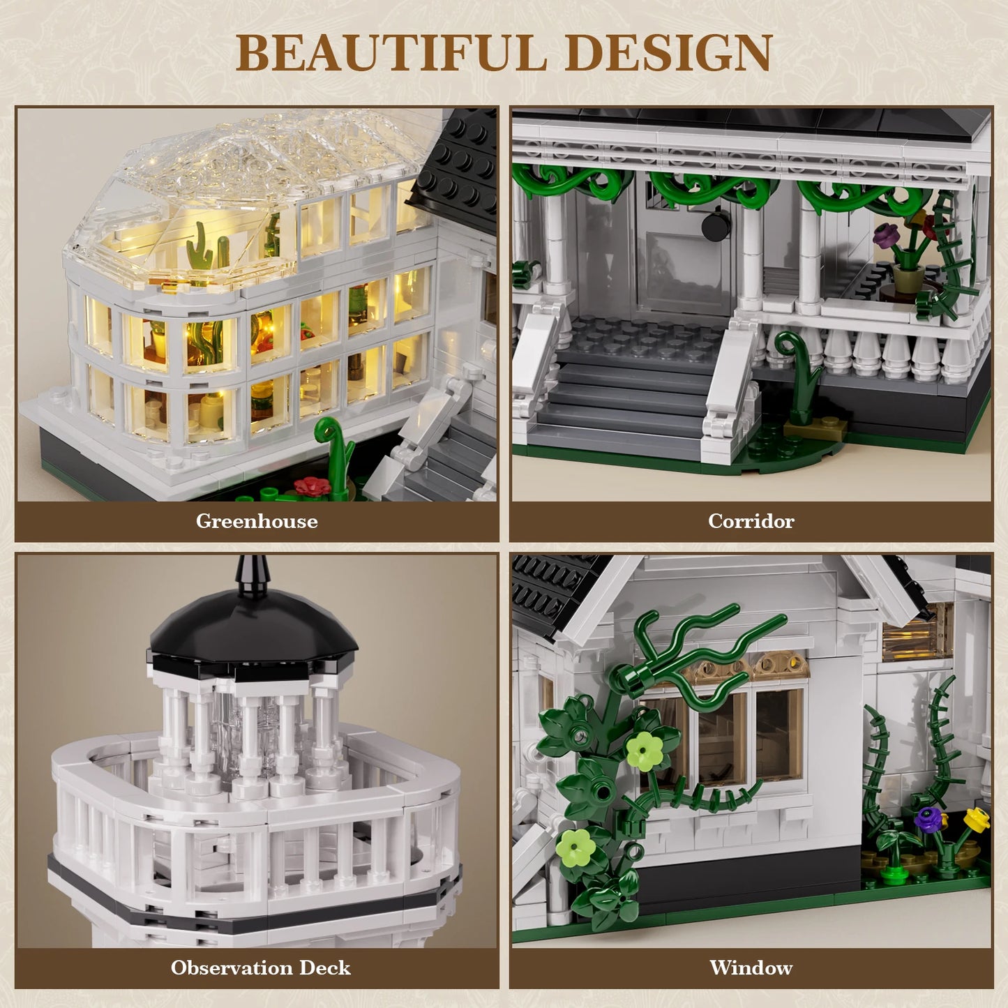 1877 Pieces Magic House Blocks Set Lego Compatible Building Model For Adults