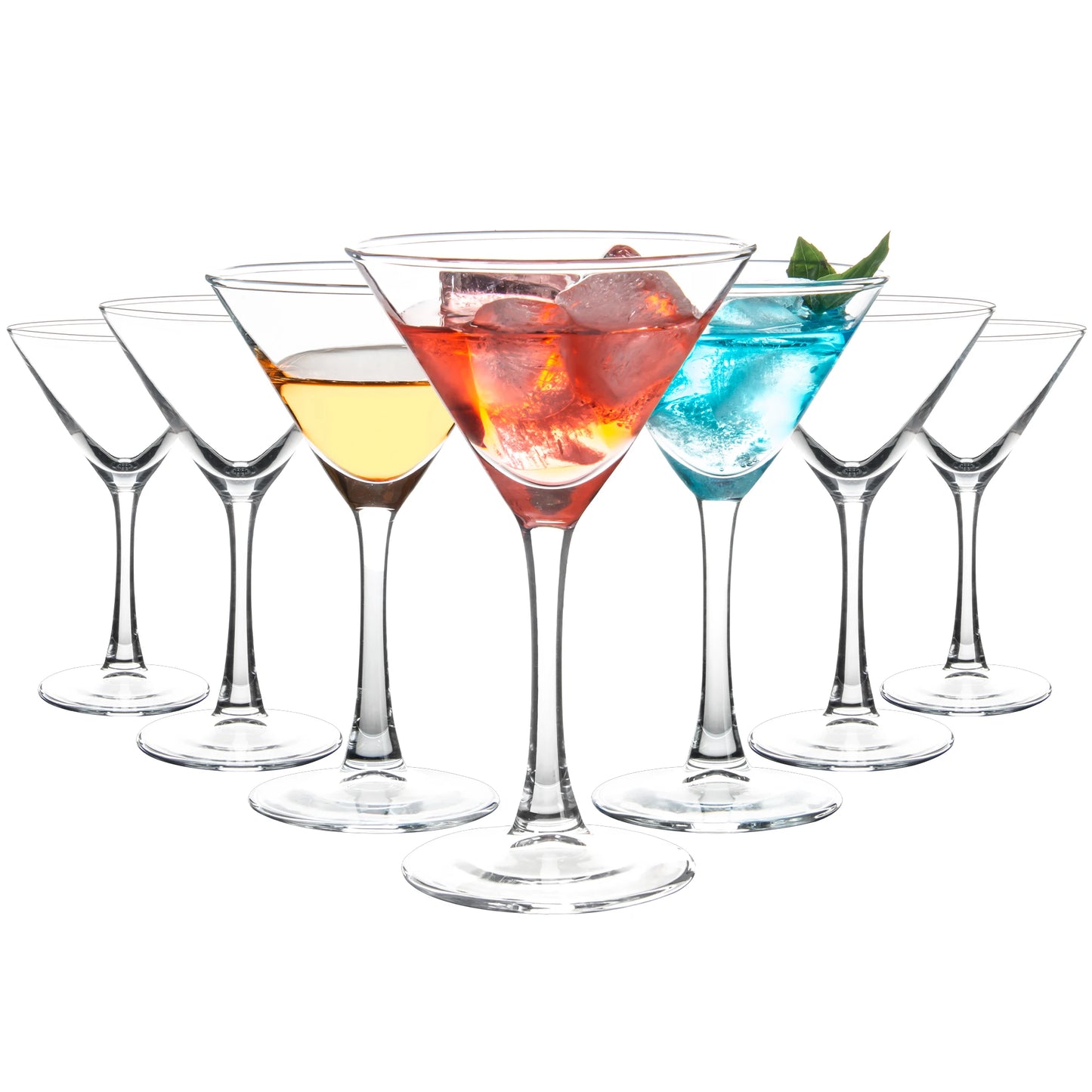Six Ounce Cocktail Glasses Shatterproof Dishwasher Safe