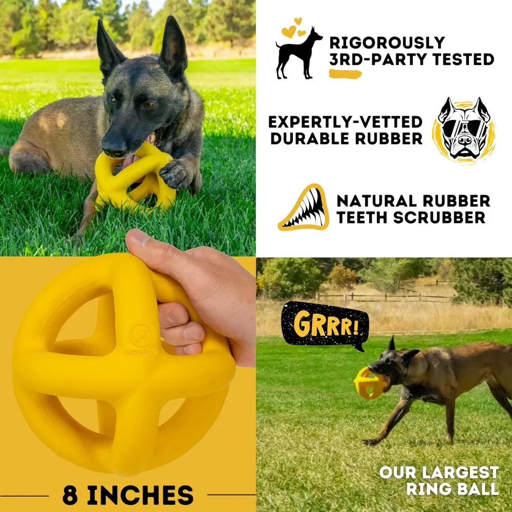 Indestructible Giant XL Dog Ball Lifetime Replacement Safe Non Toxic Rubber