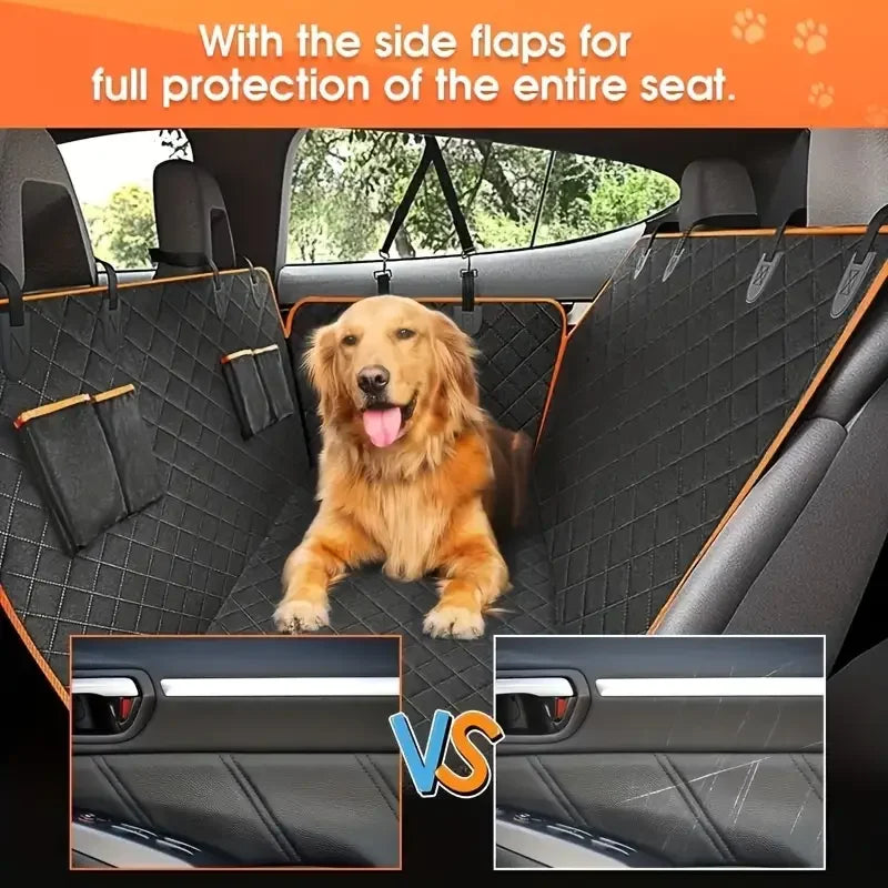 Waterproof Dog Car Seat Cover Hammock Nonslip Scratch Proof Back Seat Protector