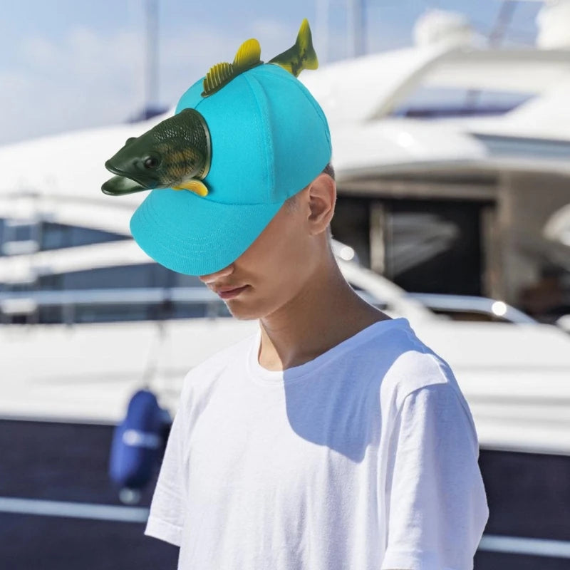 Novelty Fish Baseball Hat For Birthday Party Unisex One Size Holiday Headwear