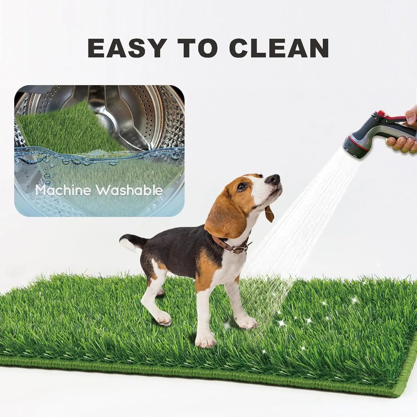 Large Dog Grass Pad With Tray Artificial Grass Pee Pad Indoor Potty Training