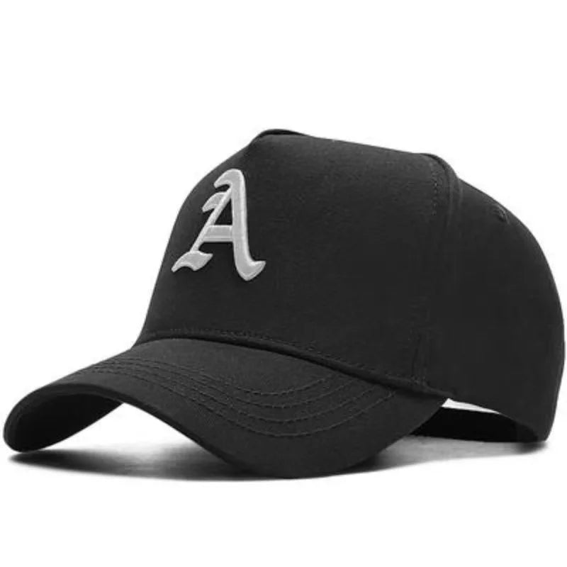 Unisex A Letter Embroidered Baseball Cap Outdoor Adjustable Sun Protection Hat