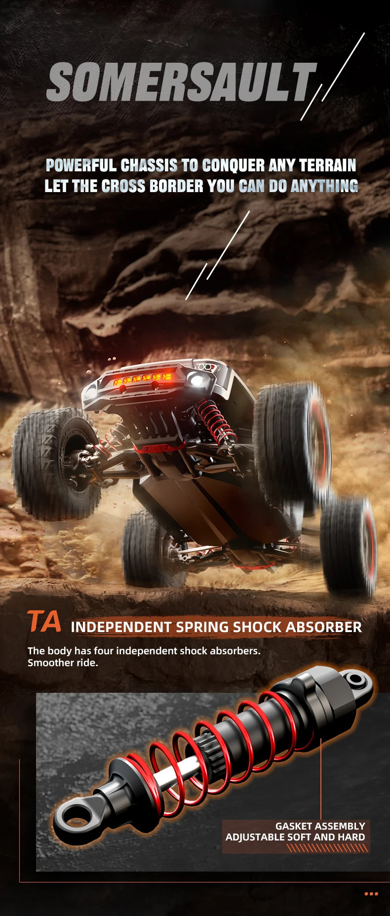 Teeggi SG116 Max 1 16 High Speed Drift RC 4WD Monster Truck