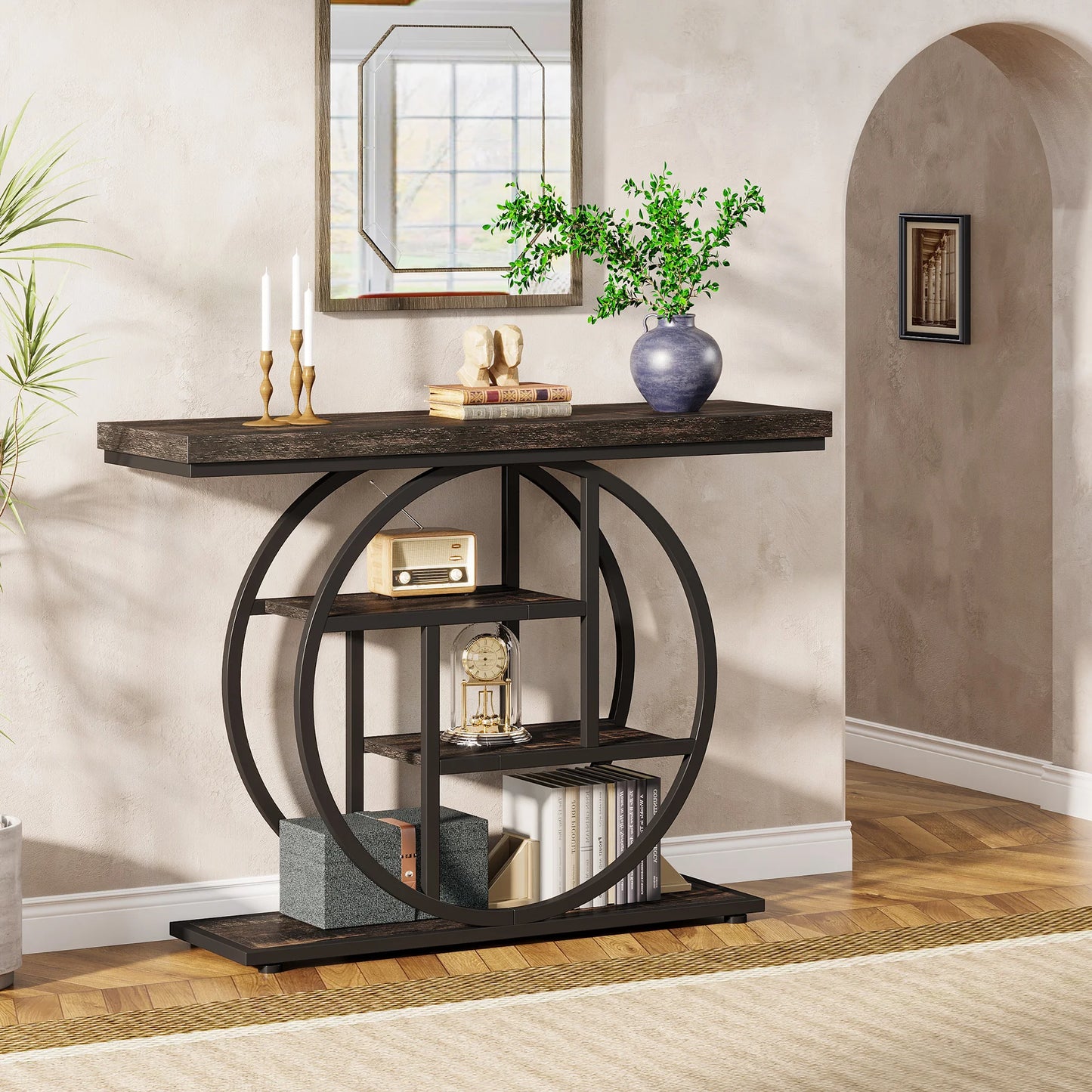 Tribesigns 41.3 Inch Console Table Four Tier Entryway