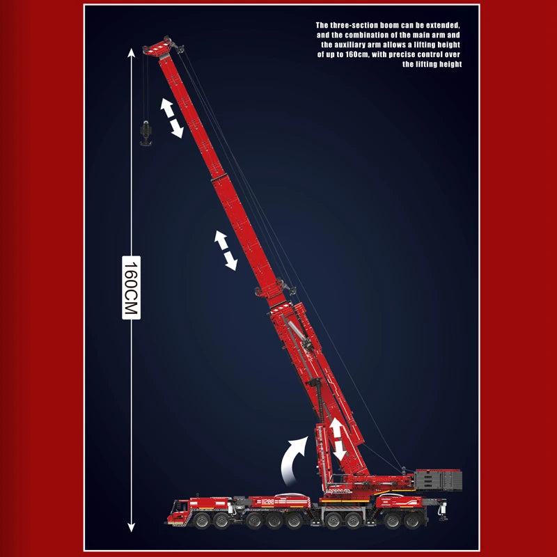 Mould King 17007 17008 Motorized Crane Building Block Set LTM 11200