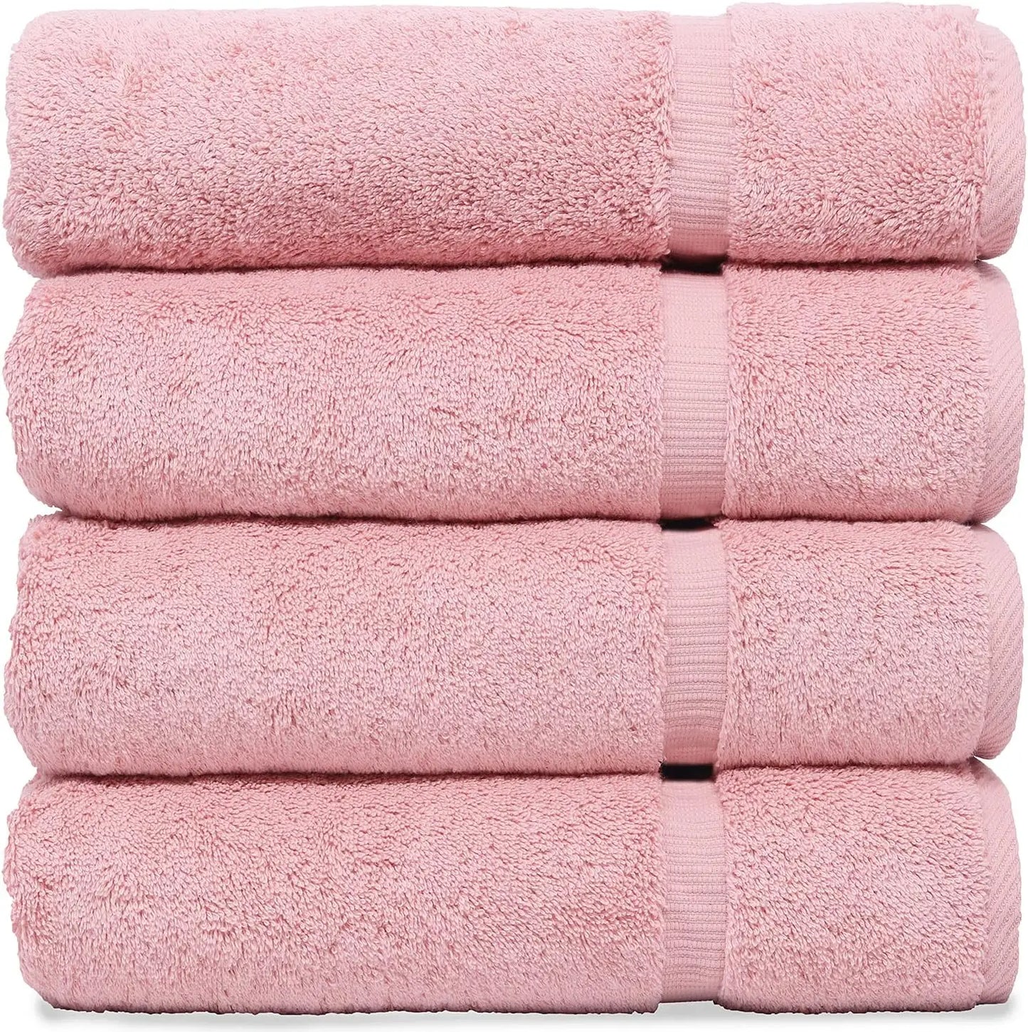 Turkish Cotton Bath Towel Set 4 Pack 27x54 700 GSM Eco